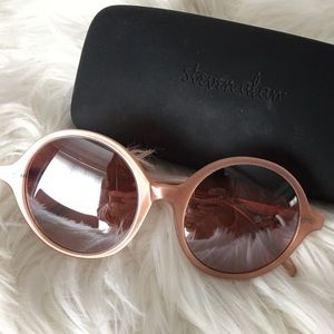 Steven Alan “Beatrice” Pink Metallic Sunglasses